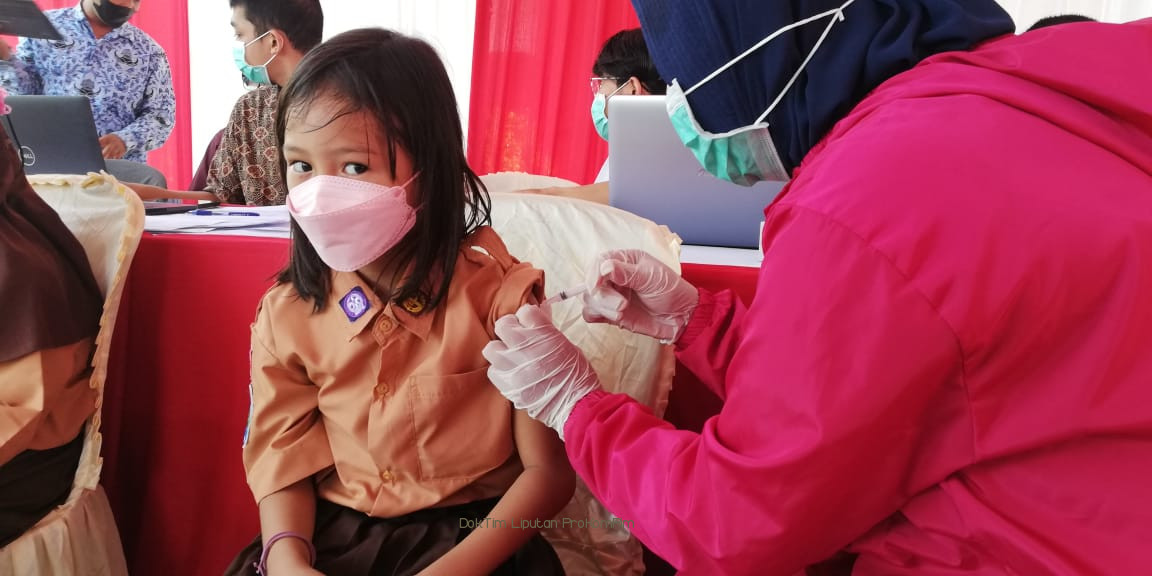146.187 Ribu Anak Usia 6-12 Tahun di Kabupaten Pasuruan, Divaksin