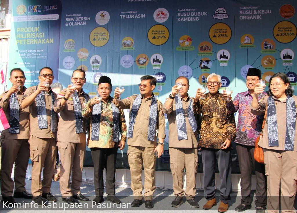 Sambut Visitasi Menteri Pertanian, Wakil Bupati Sampaikan Komitmen Peternak Sapi Dalam Kembangkan Produksi Susu Sapi Organik