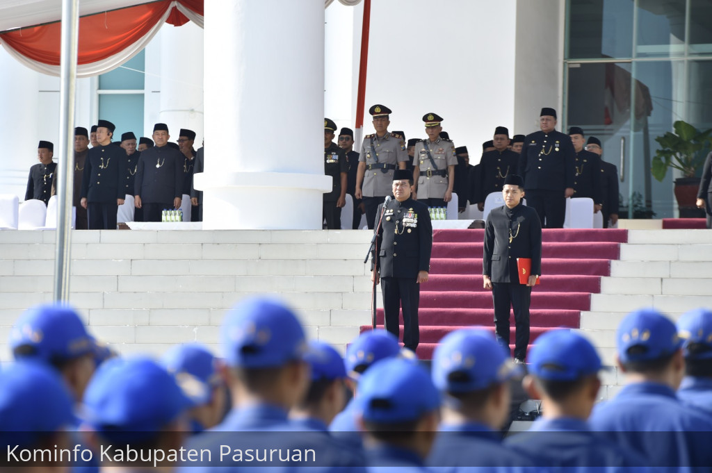Peringati Hari Jadi Provinsi Jatim ke 79, Pemkab Pasuruan Gelar Upacara