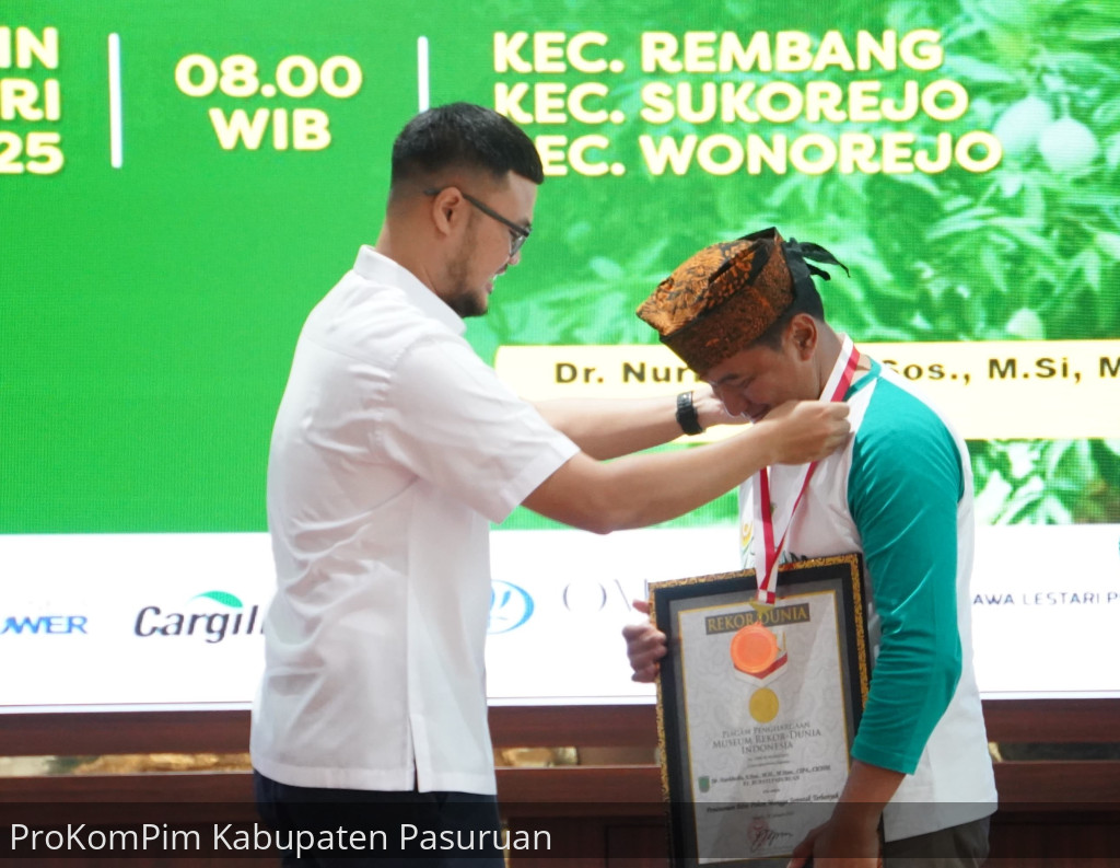 Pemkab Pasuruan Pecahkan Rekor MURI Gerakan Tanam 40 Ribu Mangga Putar Pasuruan