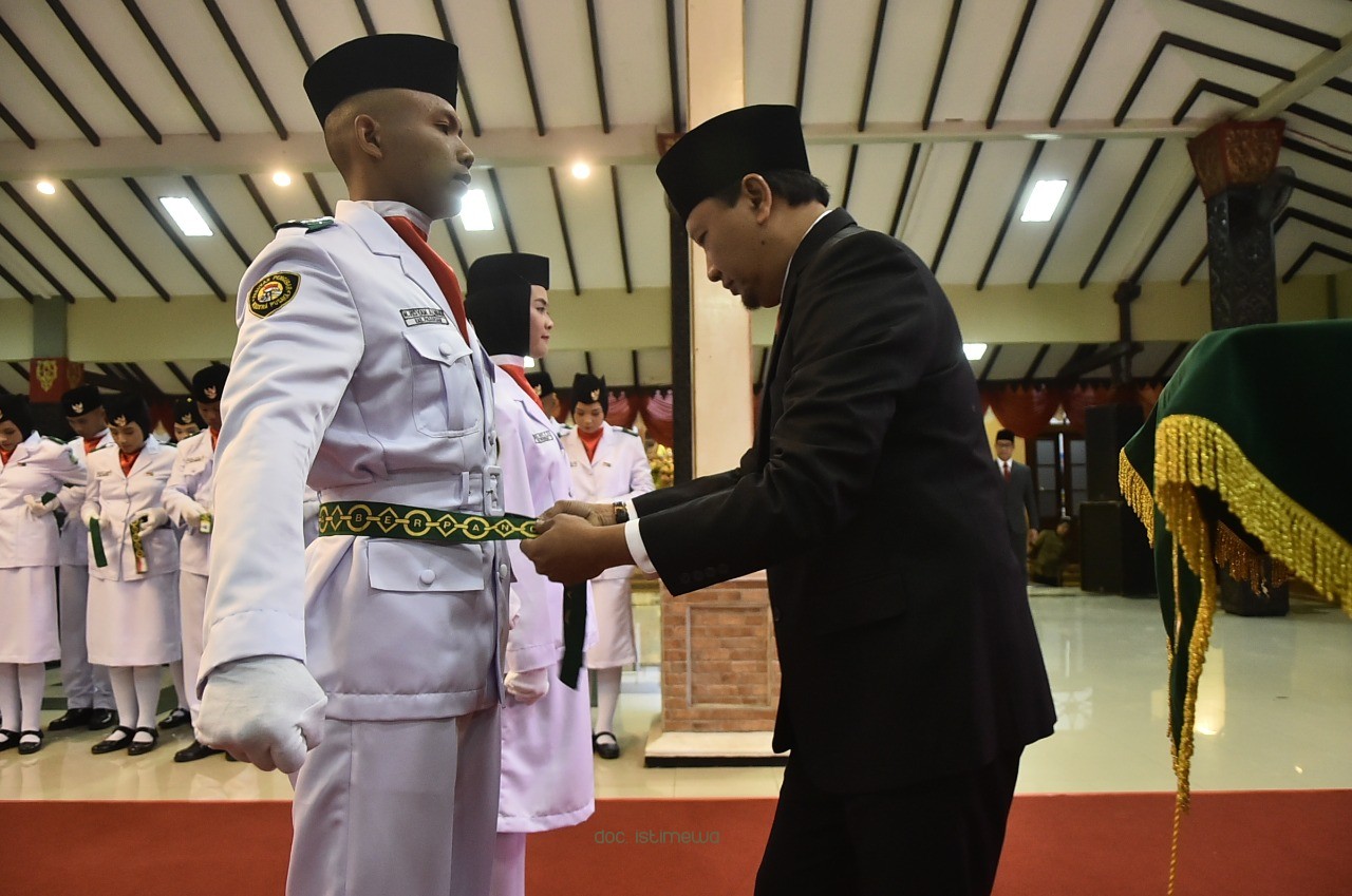 74 Paskibraka Kabupaten Pasuruan, Dikukuhkan