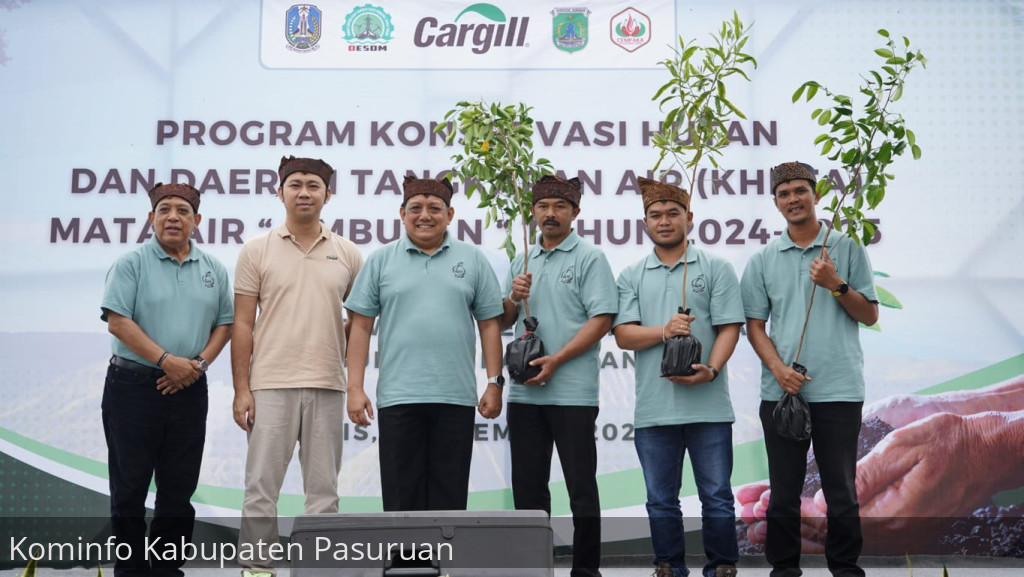 Pemprov Jatim, Pemkab Pasuruan Bersama PT Sorini Agro dan Cempaka Foundation Tanam 1000 Bibit Pohon