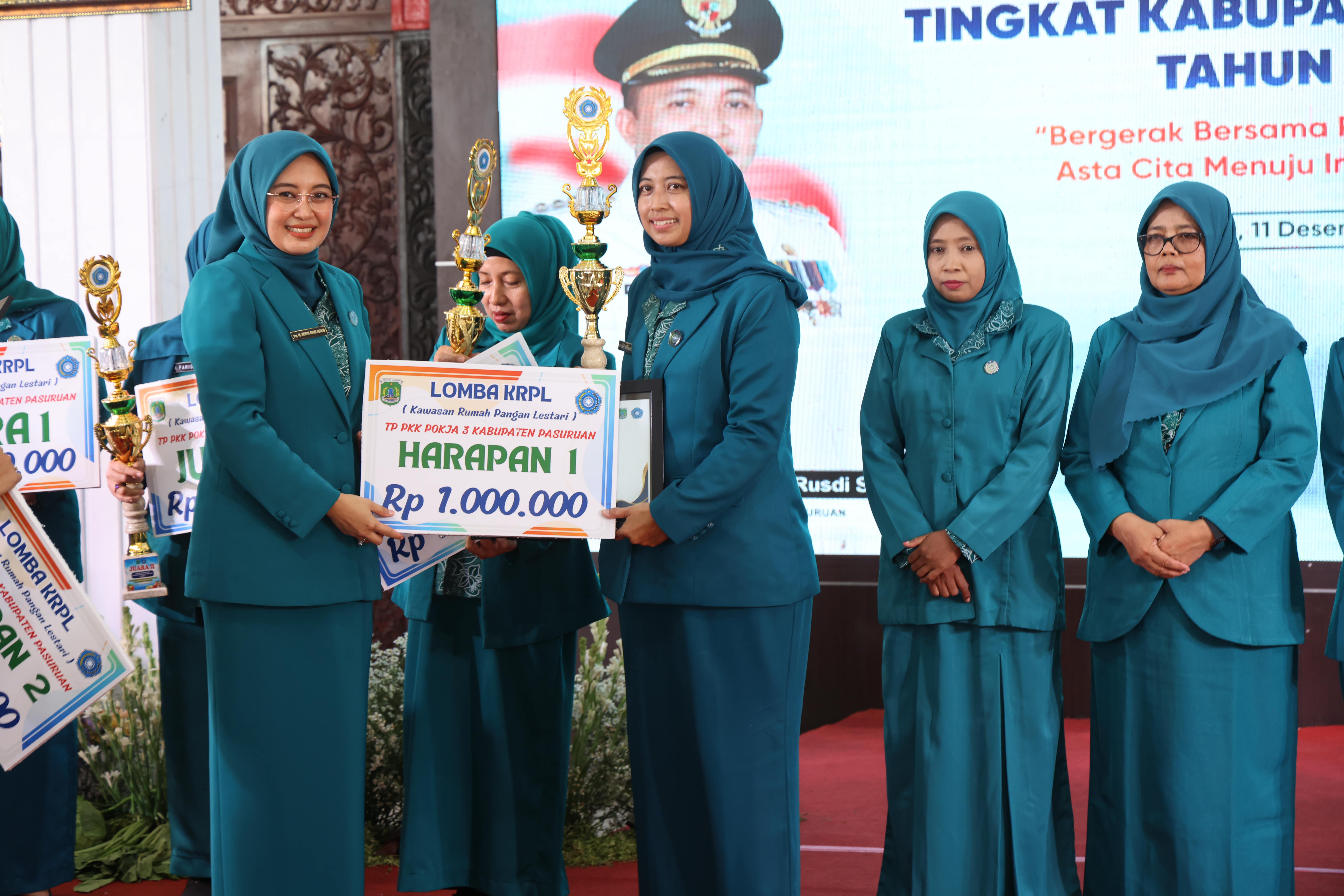 Sampul untuk Peringatan Hari Kesatuan Gerak (HKG) PKK Ke - 53 Tingkat Kabupaten Pasuruan