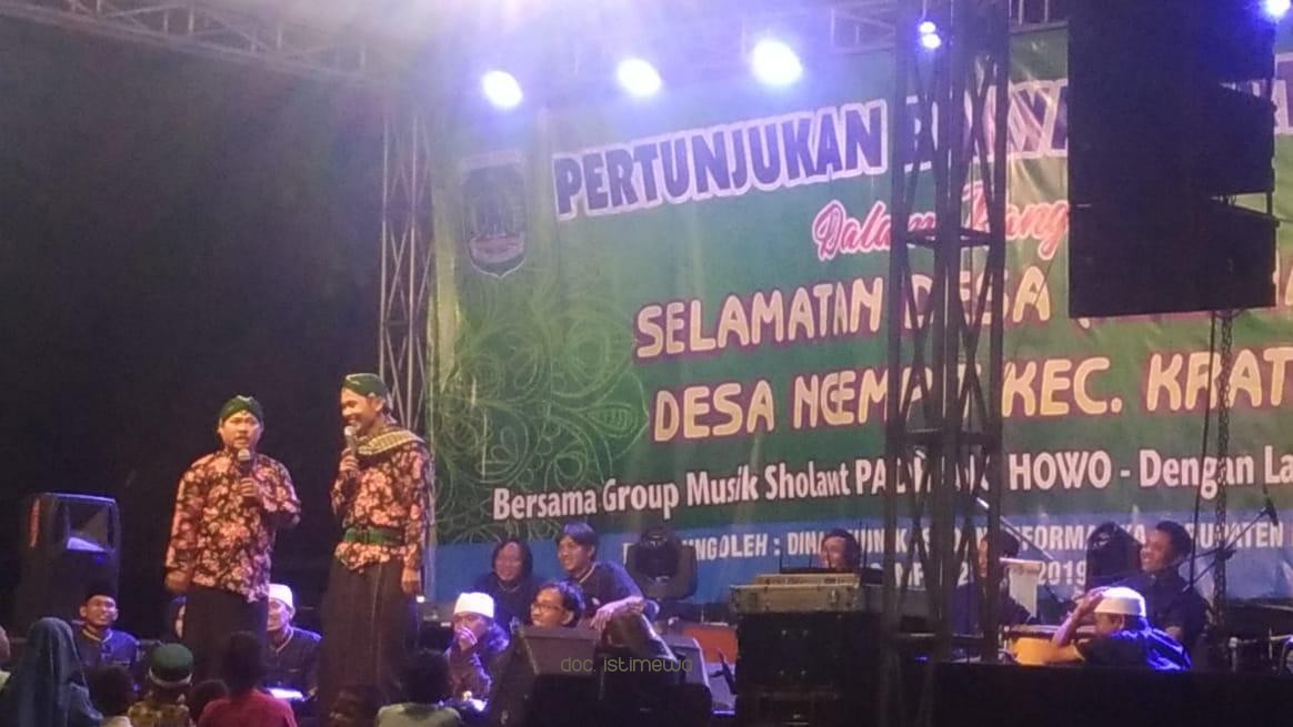 Meriah, Seni Pertura dengan tema “Wak Muqidin” Sukses Digelar di Desa Ngempit