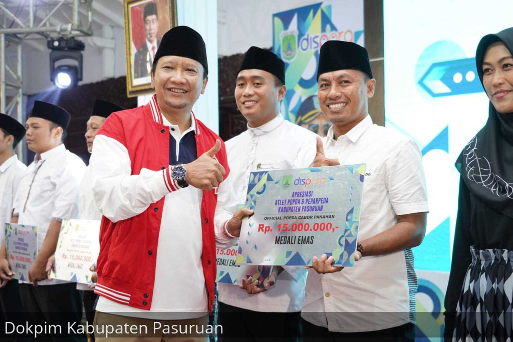 Bupati: Reward Atlet, Pelatih dan Official POPDA XIII dan PEPARPEDA I Provinsi Jatim, Wujud Apresiasi dan Motivasi Lahirnya Atlet Berkualitas