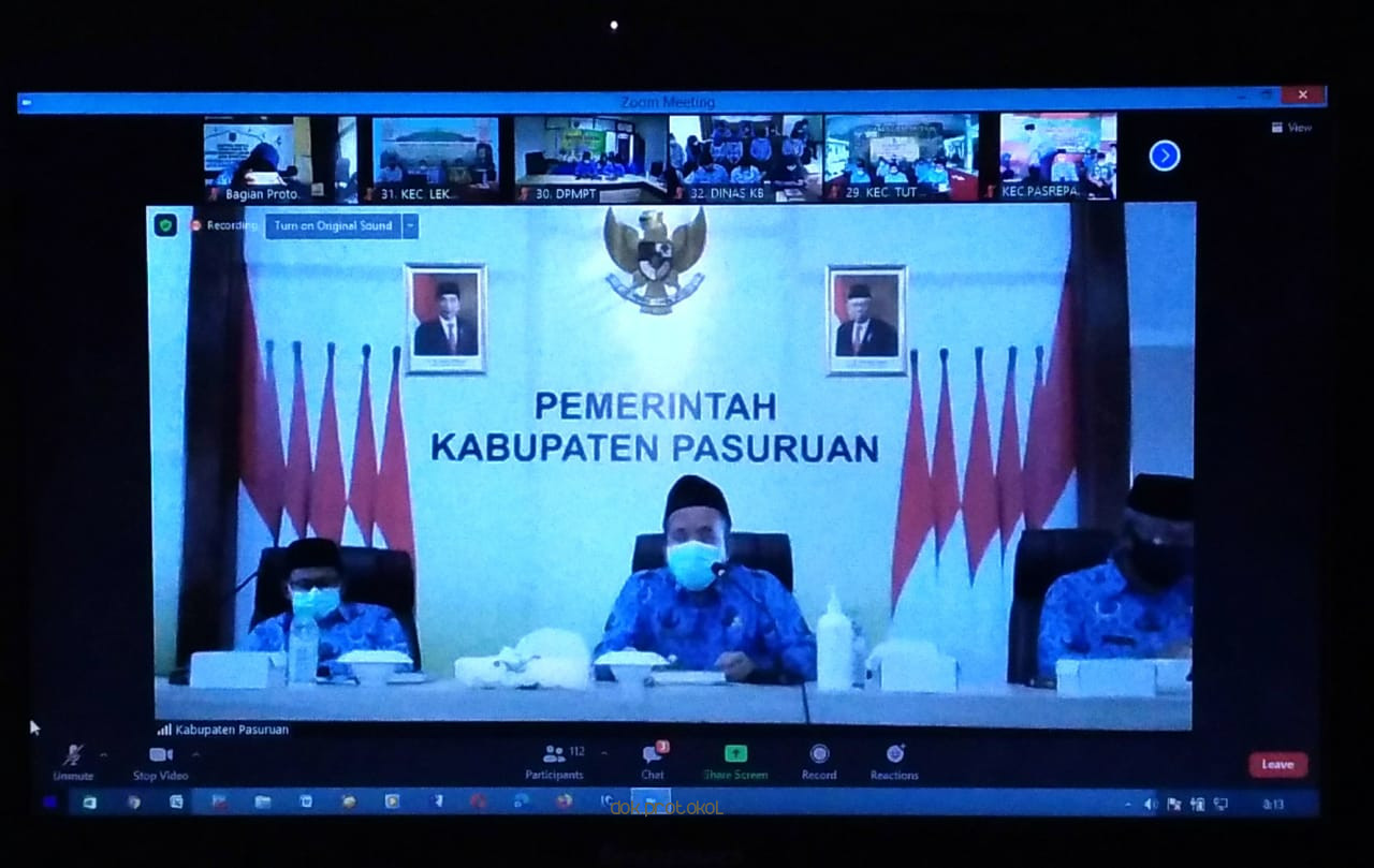 Seluruh ASN Kabupaten Pasuruan Dihimbau Tidak Melakukan Kunjungan ke Daerah Dengan Tingkat Penularan Covid-19 Tinggi 