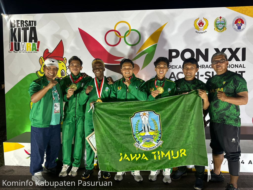 PON XXI. 2 Atlet Atletik Kabupaten Pasuruan Sumbang Medali Emas dan Perunggu