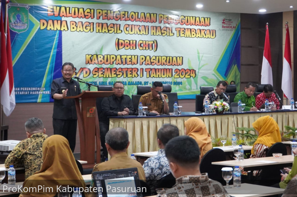 Pj. Bupati Pasuruan Instruksikan Kepala OPD Agar Memaksimalkan DBHCHT Untuk Pembangunan Daerah Berkelanjutan