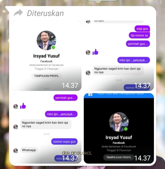 Akun Facebook Bupati Irsyad Yusuf Dibajak Oknum Tak Bertanggung Jawab