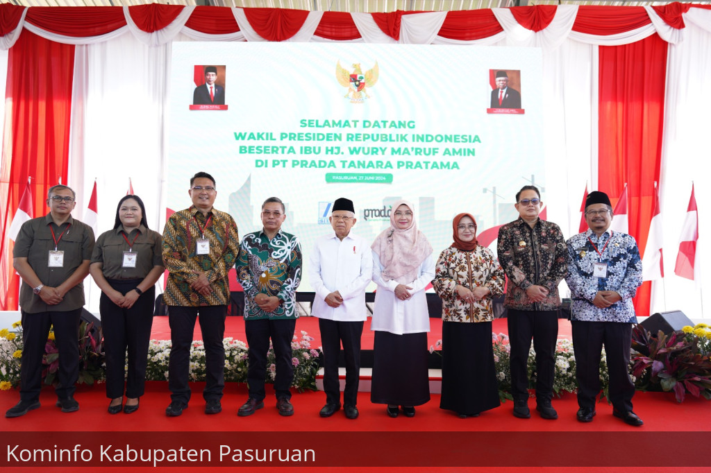 Kunjungi Kabupaten Pasuruan. Wapres Ma'ruf Amin Minta Pengolahan Limbah B3 Hanya Dilakukan di Dalam Kawasan Industri