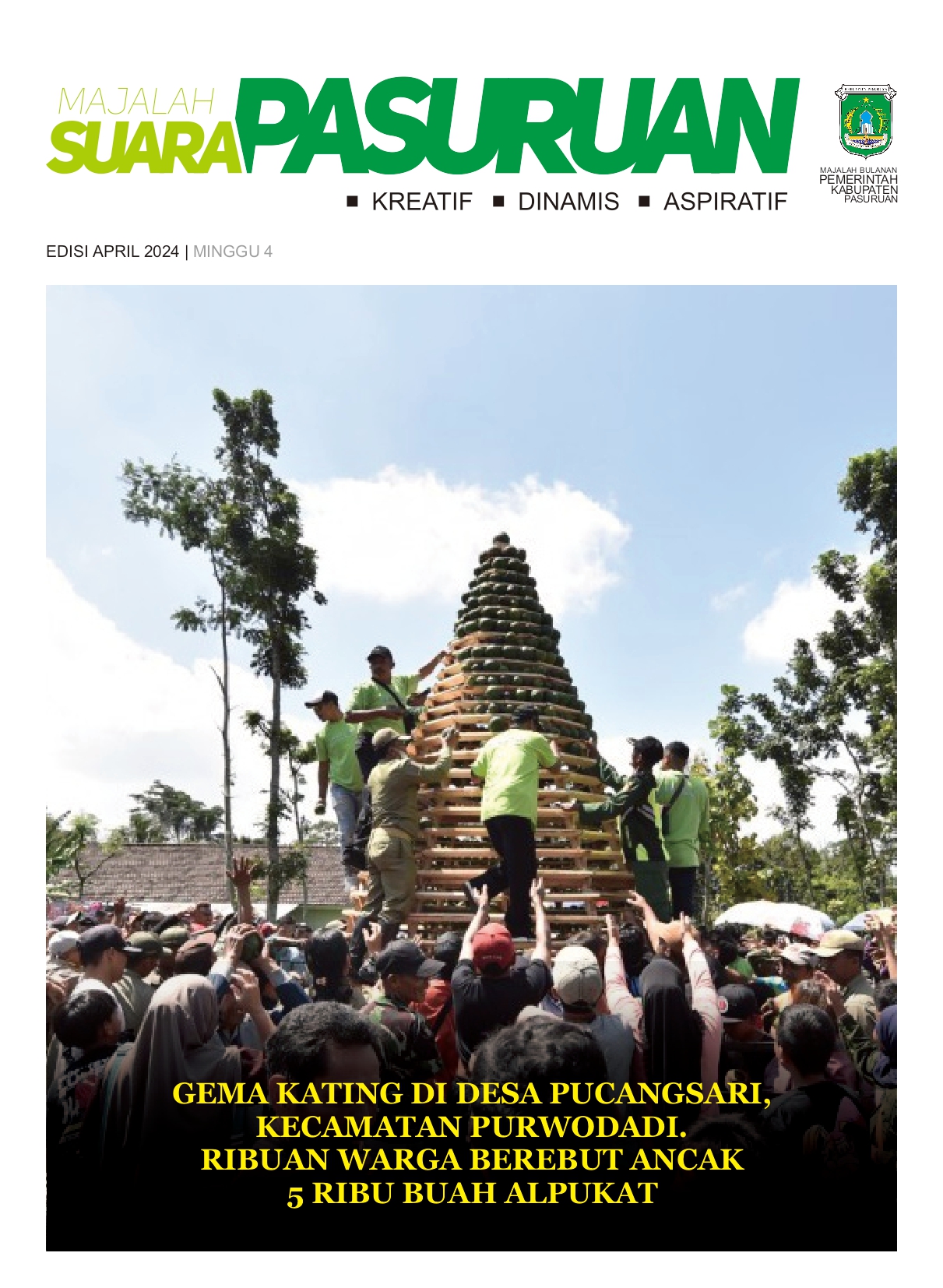 Sampul untuk Majalah Suara Pasuruan Edisi April Minggu IV Tahun 2024