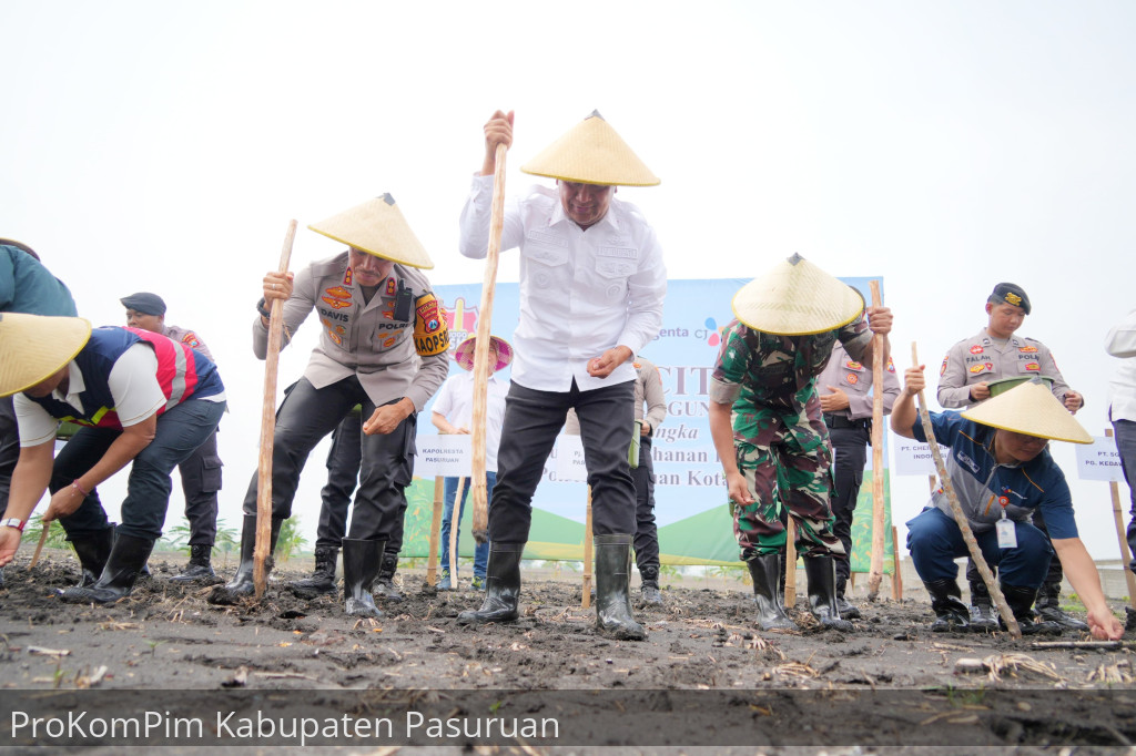 Pj. Bupati Nurkholis Apresiasi Polresta Pasuruan dan Dunia Usaha Implementasikan Program Swasembada Pangan