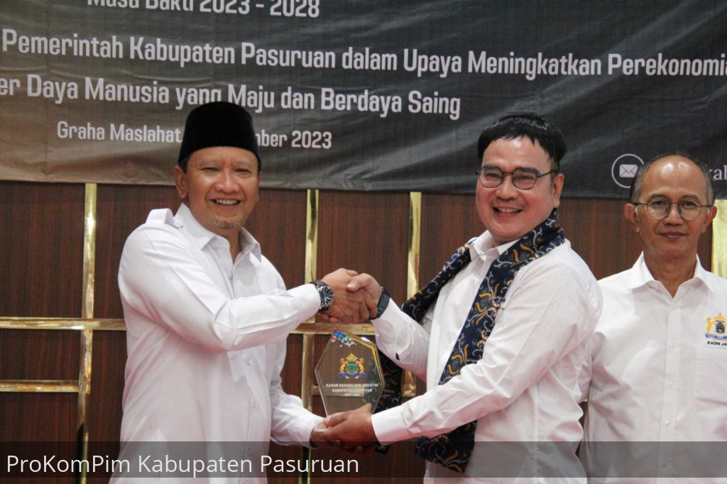 Bupati Irsyad Optimis, Pengurus KADIN Kabupaten Pasuruan Masa Bakti 2023-2028 Mampu Maksimalkan Potensi Daerah