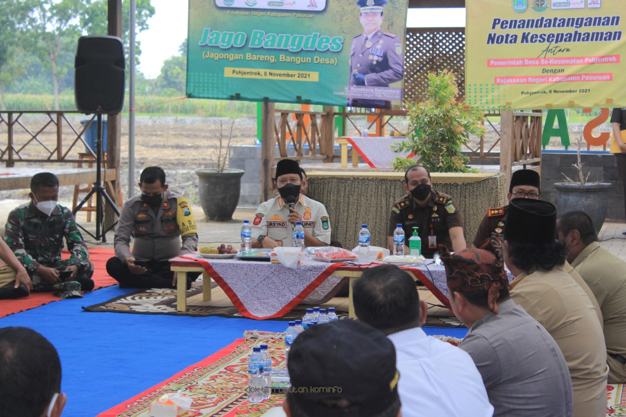 Jago Bangdes, Sinergi Pemkab Pasuruan Bersama Kejari Berikan Pemahaman Kepada Perangkat Desa Tentang Pengelolaan Anggaran 
