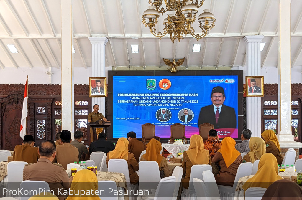 Maksimalkan Kualitas Abdi Negara, Pemkab Pasuruan Gelar Sosialisasi dan Sharing Session Manajemen ASN