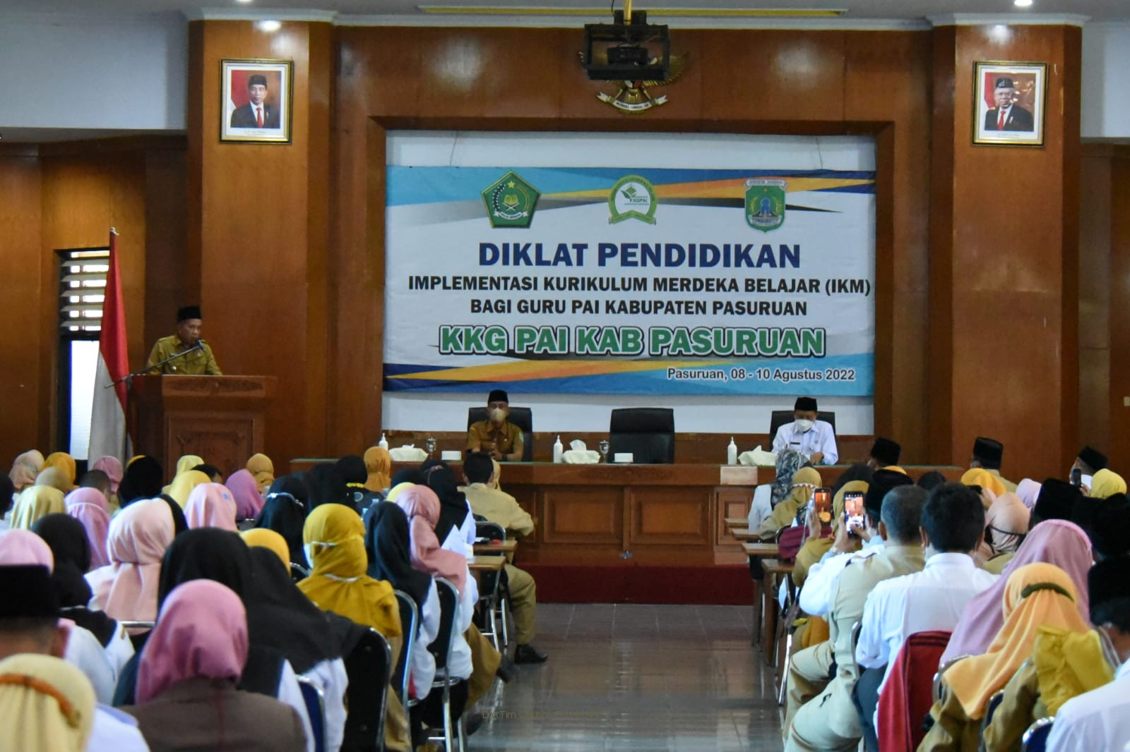 Wabup Mujib Imron Buka Diklat Pendidikan Implementasi Kurikulum Merdeka Bagi Guru PAI 
