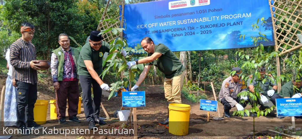 Pemkab Pasuruan dan Sampoerna Intens Tanam Pohon Demi Jaga Pasokan Air di Catchment Area