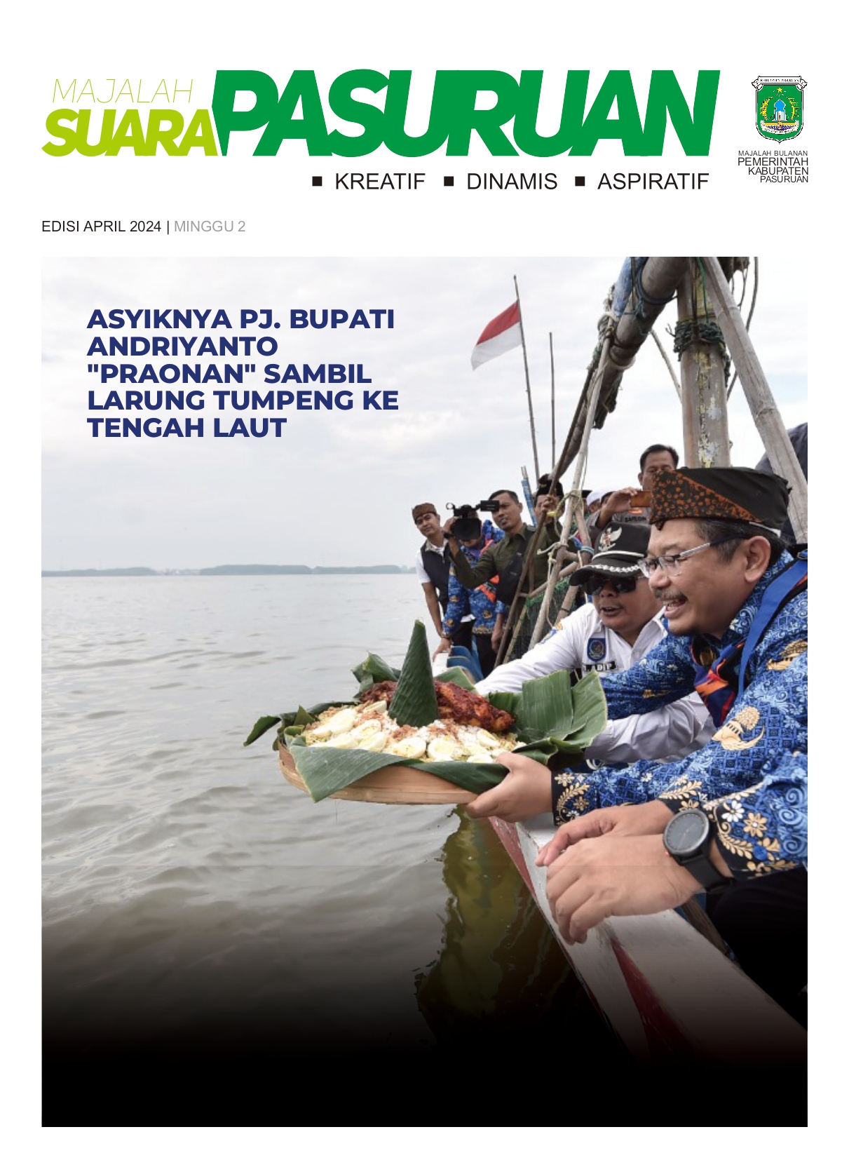 Sampul untuk Majalah Suara Pasuruan Edisi April Minggu II Tahun 2024