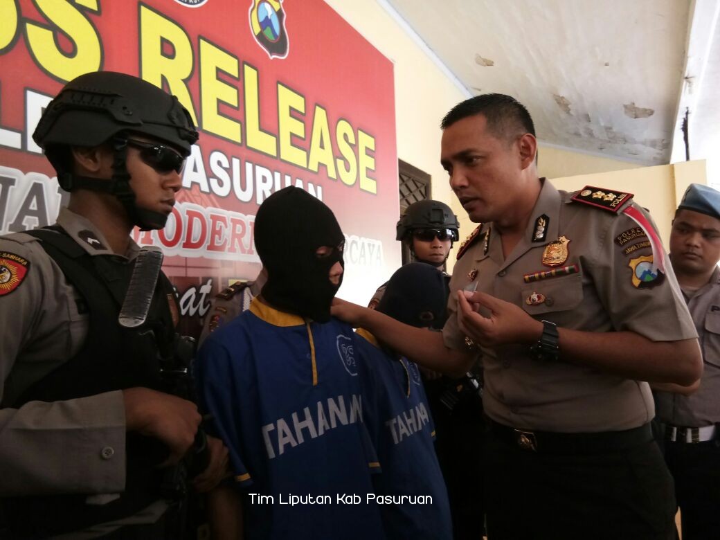 Polres Pasuruan Tangkap 2 Pelaku Pengedar Shabu 