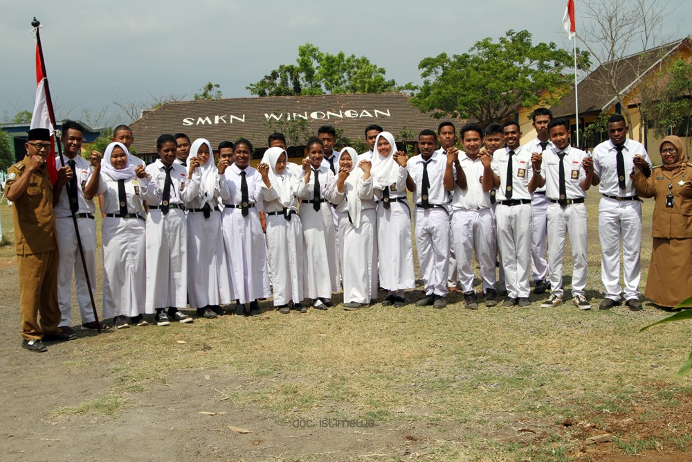 Melihat 9 Pelajar Papua Yang Bersekolah di SMKN Winongan