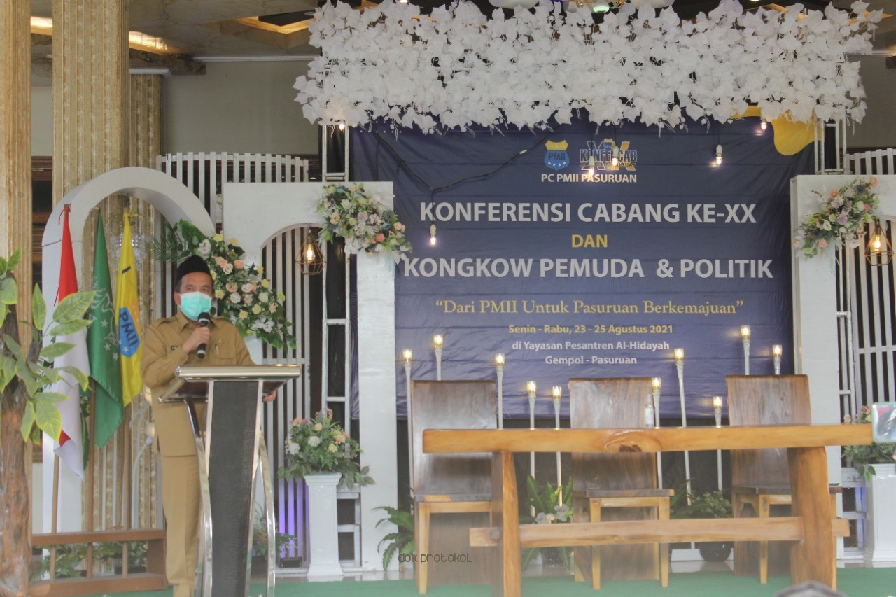Wabup: PMII Harus Punya Andil Berikan Edukasi Vaksinasi dan Protokol Kesehatan Ke Masyarakat
