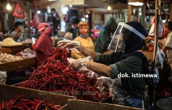 Minimalisir Resiko Penularan Covid-19 di Pasar Tradisional, Pemerintah Berlakukan Batasan Waktu Kunjungan Konsumen 