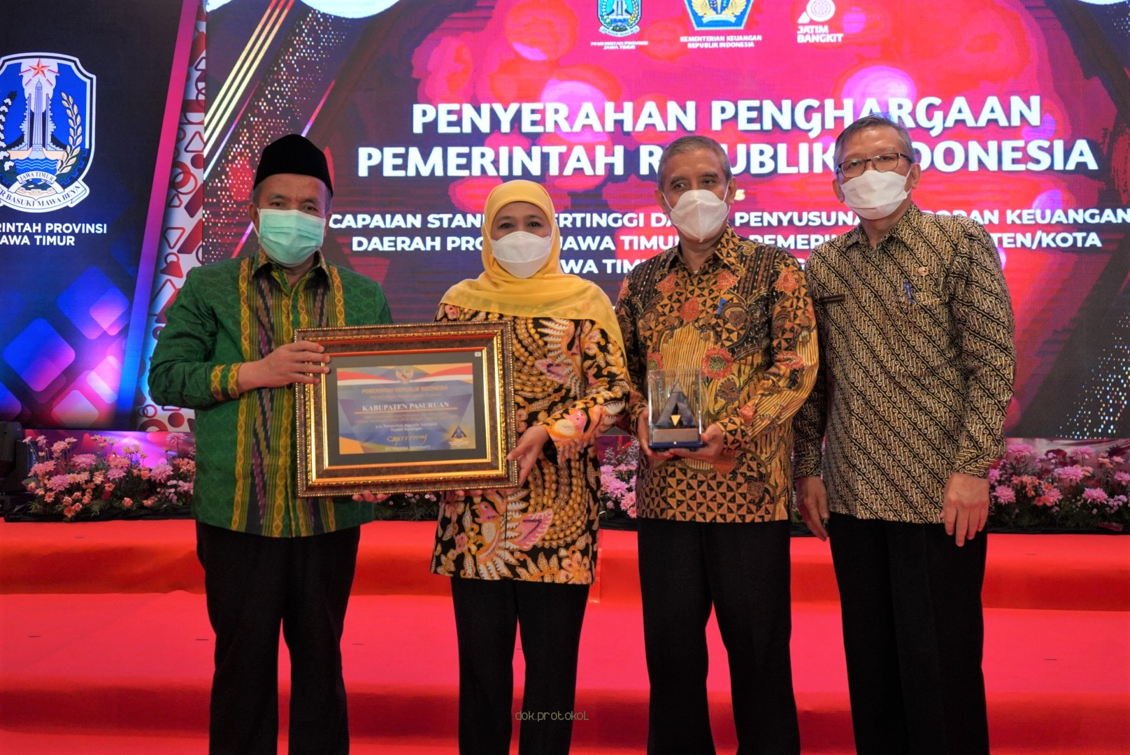 Pemkab Pasuruan Kembali Raih Penghargaan WTP Dari Pemerintah Pusat 