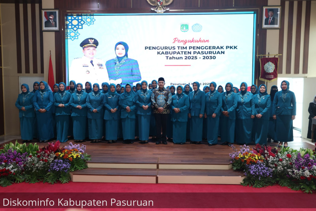 Bupati Mas Rusdi Kukuhkan Pengurus PKK Kabupaten Pasuruan Periode 2025-2030