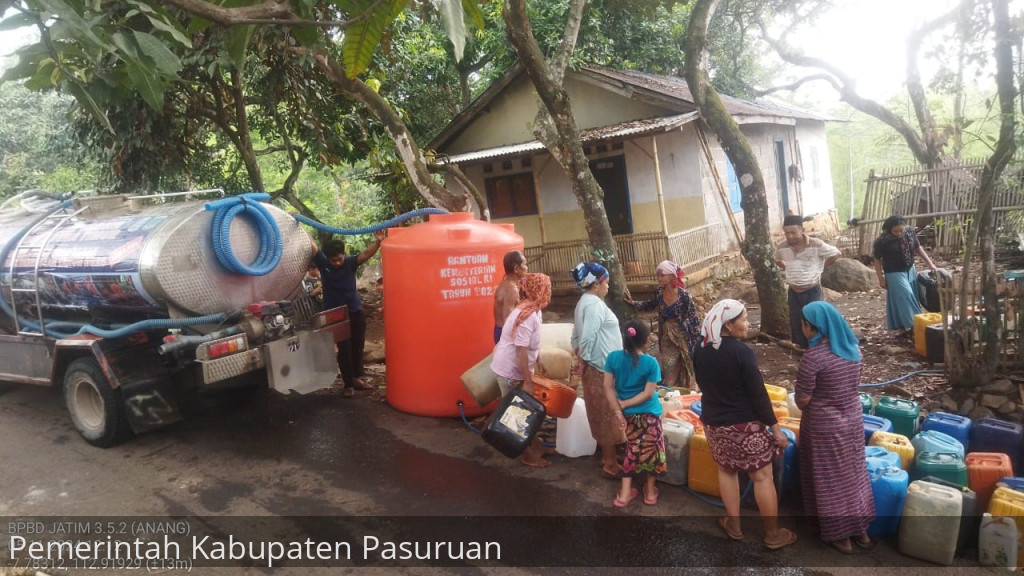 BPBD Kabupaten Pasuruan Kurangi Intensitas Pengiriman Air Bersih ke Desa Terdampak Kekeringan