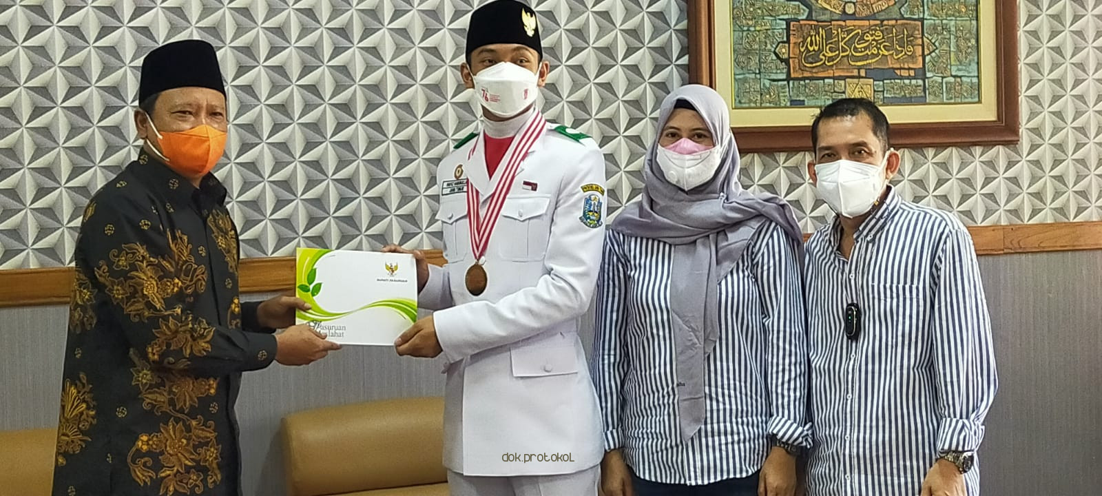Hafiz Habibullah, Paskibraka Nasional akhirnya Bertemu Bupati Pasuruan, HM Irsyad Yusuf
