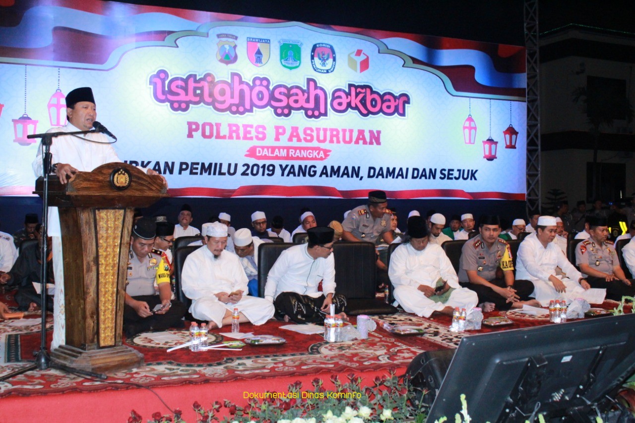 Wujudkan Pemilu 2019 Damai, Aman dan Sejuk, Gelar Istighosah Akbar