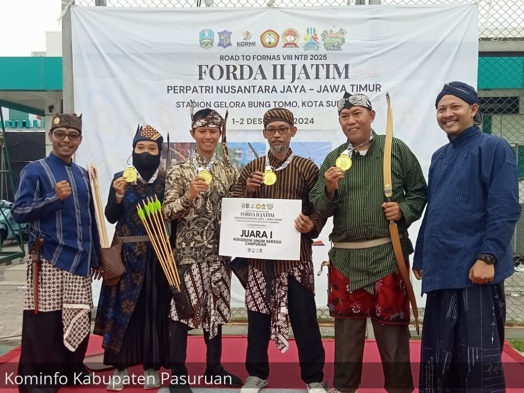 FORDA II Jatim, Kabupaten Pasuruan Raih 3 Emas dan 1 Perak