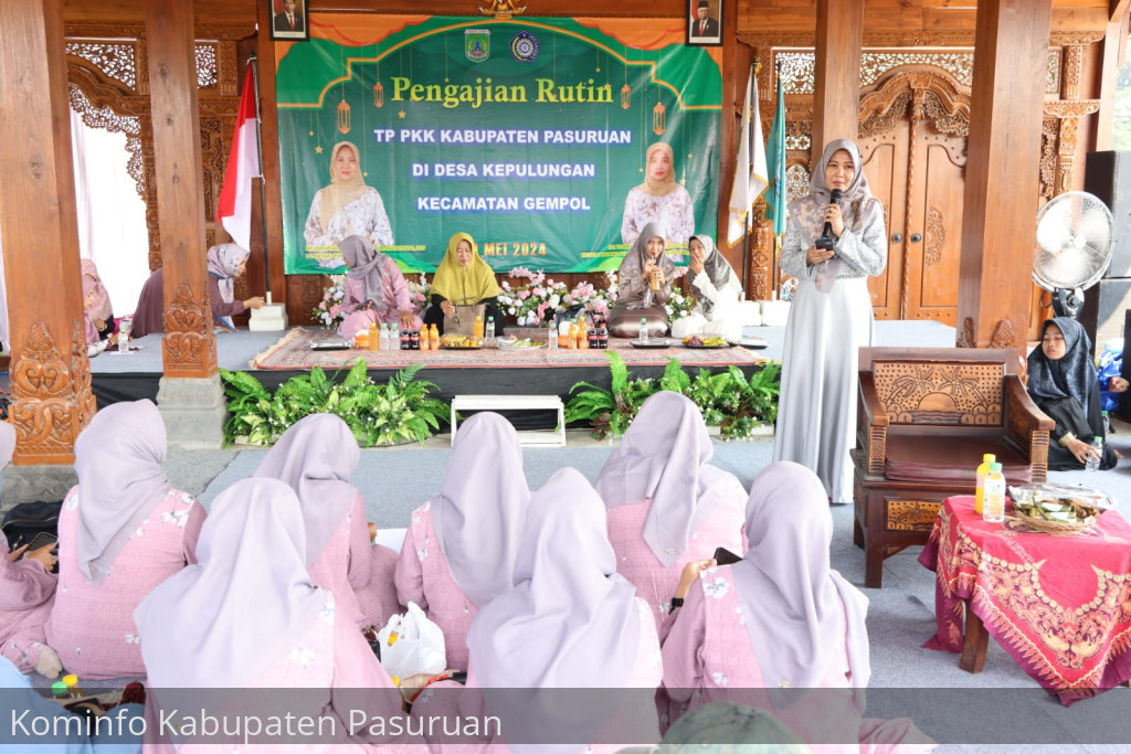 Tingkatkan Imtaq, TP PKK Kabupaten Pasuruan Gelar Pengajian Rutin