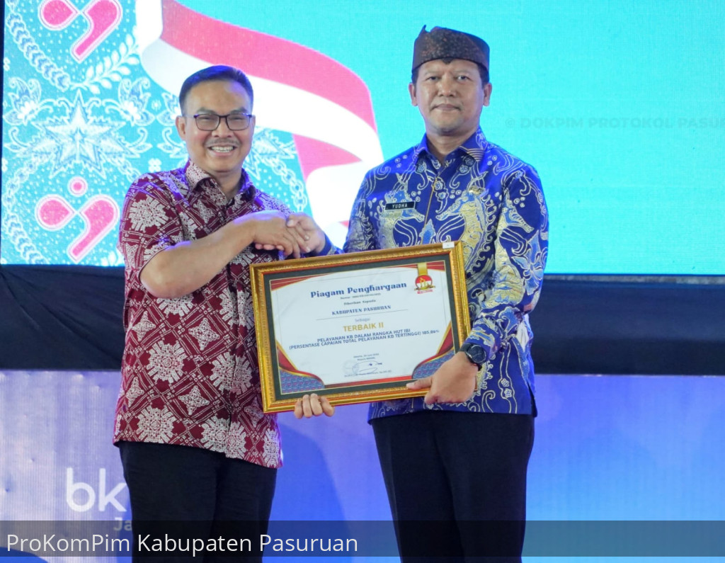 Harganas 2024, Kabupaten Pasuruan Raih Juara Terbaik 2 Pelayanan KB