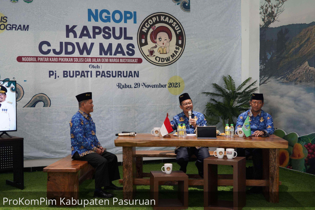 Pj. Bupati Pasuruan Apresiasi NGOPI KAPSUL CJDW MAS Sebagai Forum Koordinasi Sinergis Antar Perangkat Daerah