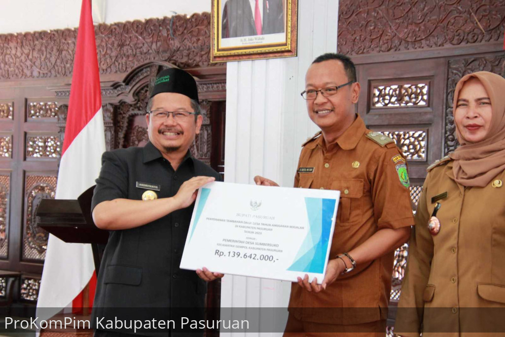 Pemkab Pasuruan Peroleh Tambahan Dana Desa, Pj. Bupati Andriyanto Berpesan Kepada ke-65 Kades Agar Bekerja Secara Amanah