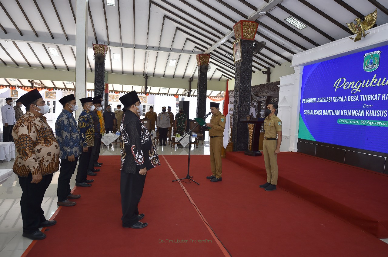 Bupati Irsyad Yusuf Kukuhkan Pengurus AKD Kabupaten Pasuruan Periode 2022-2025