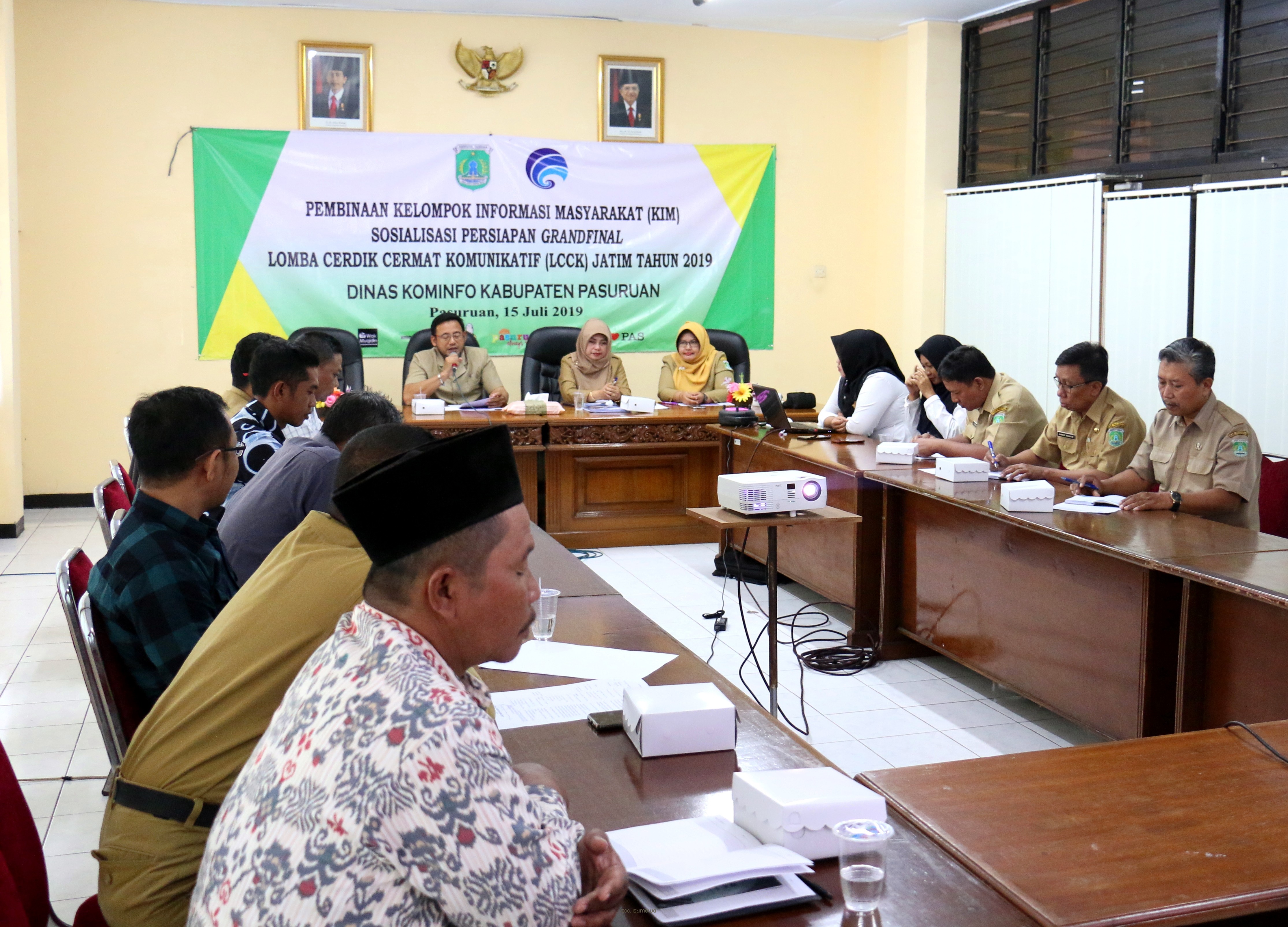 Optimalkan Grandfinal LCCK Jatim 2019, Dinas Kominfo Kabupaten Pasuruan Persiapkan KIM Surya Harapan   