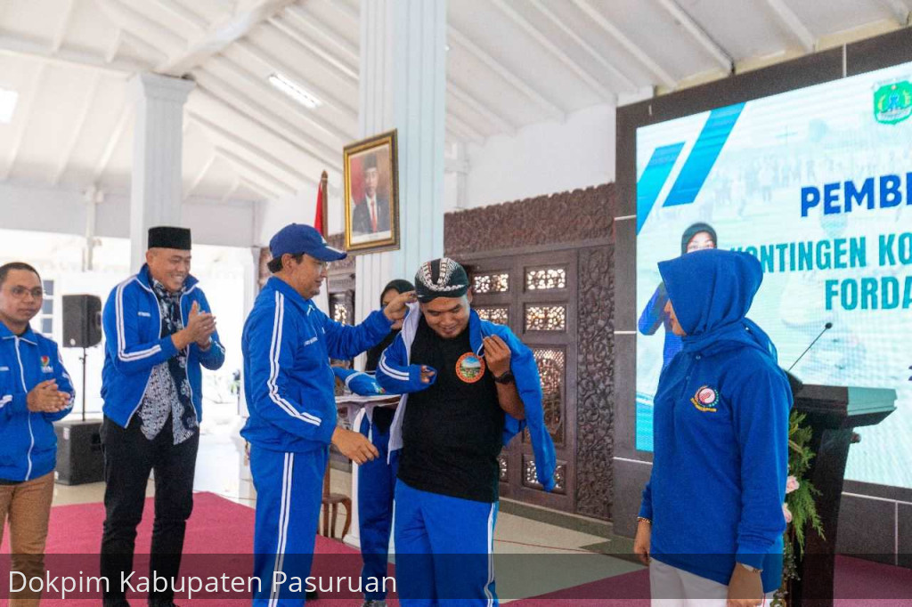 Bupati Berangkatkan Kontingen KORMI Kabupaten Pasuruan Dalam Forda I Jatim 2023