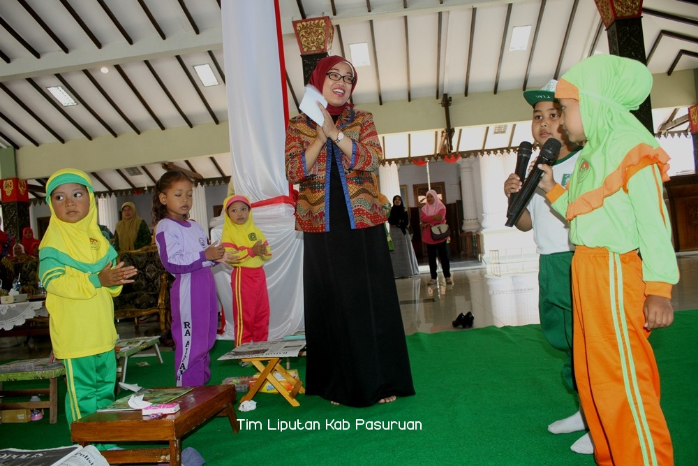 48 Anak-Anak PAUD dan TK Ikuti Final Lomba Mewarnai Kaligrafi