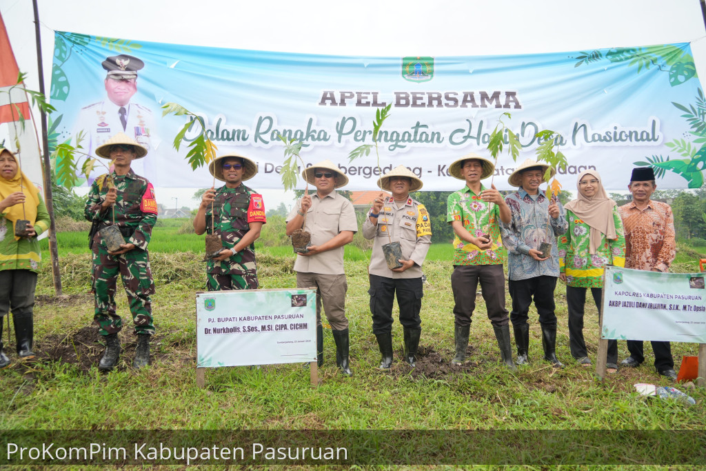 Penanaman Seribu Bibit Pohon Sukun Di Desa Wisata Sumbergedang Pandaan, Pj. Bupati Nurkholis: Menanam Pohon, Sedekah Oksigen Sekaligus Merawat Bumi
