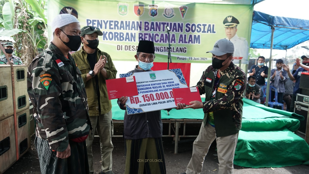 Pemkab Pasuruan Salurkan Rp 456.290.000 Untuk Rehab Warga Terdampak Bencana Gempa Bumi di Puspo, Lumbang, Tutur dan Tosari