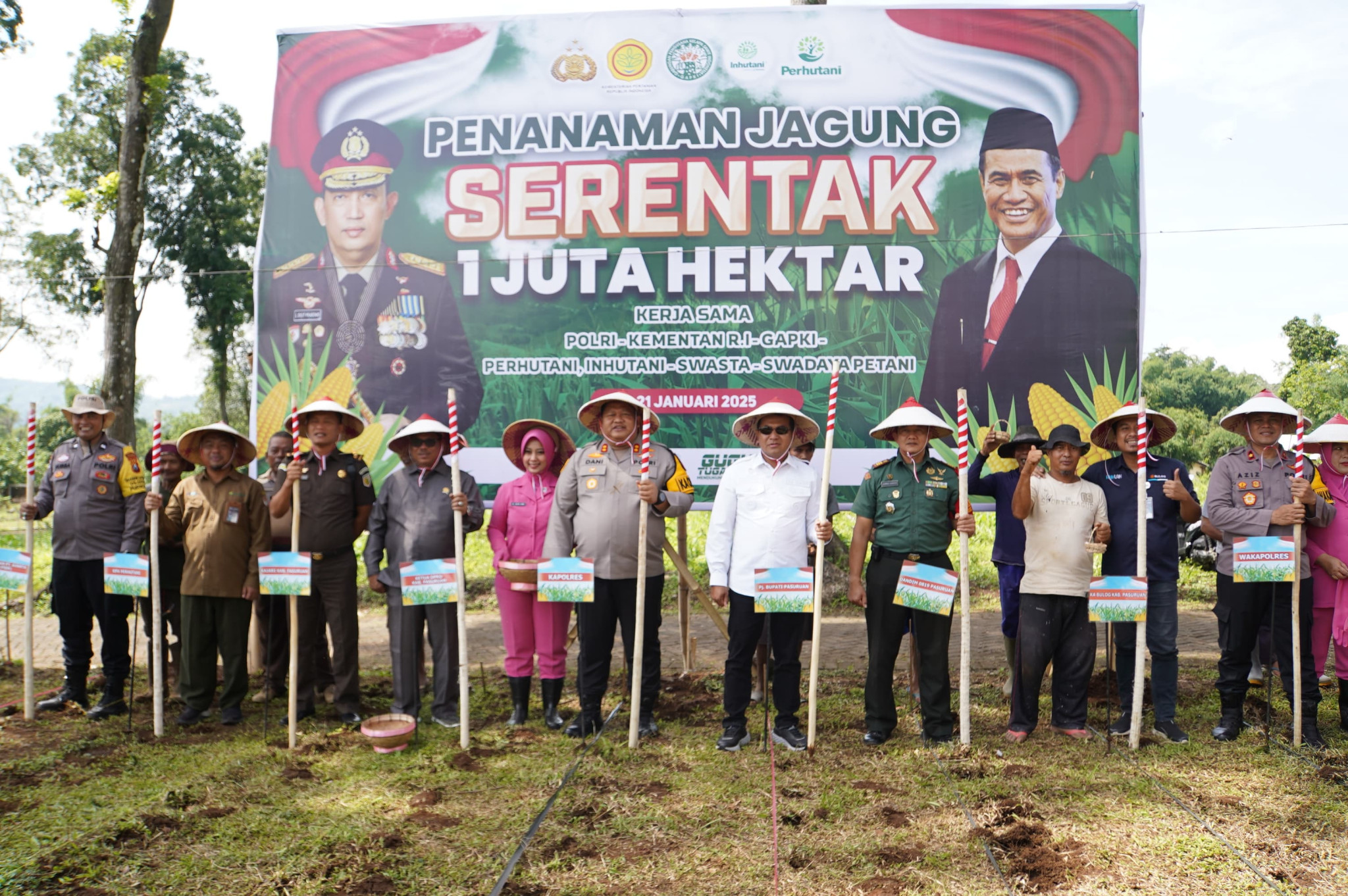 Sampul untuk Penanaman Jagung Serentak 1 Juta Hektar di Kabupaten Pasuruan