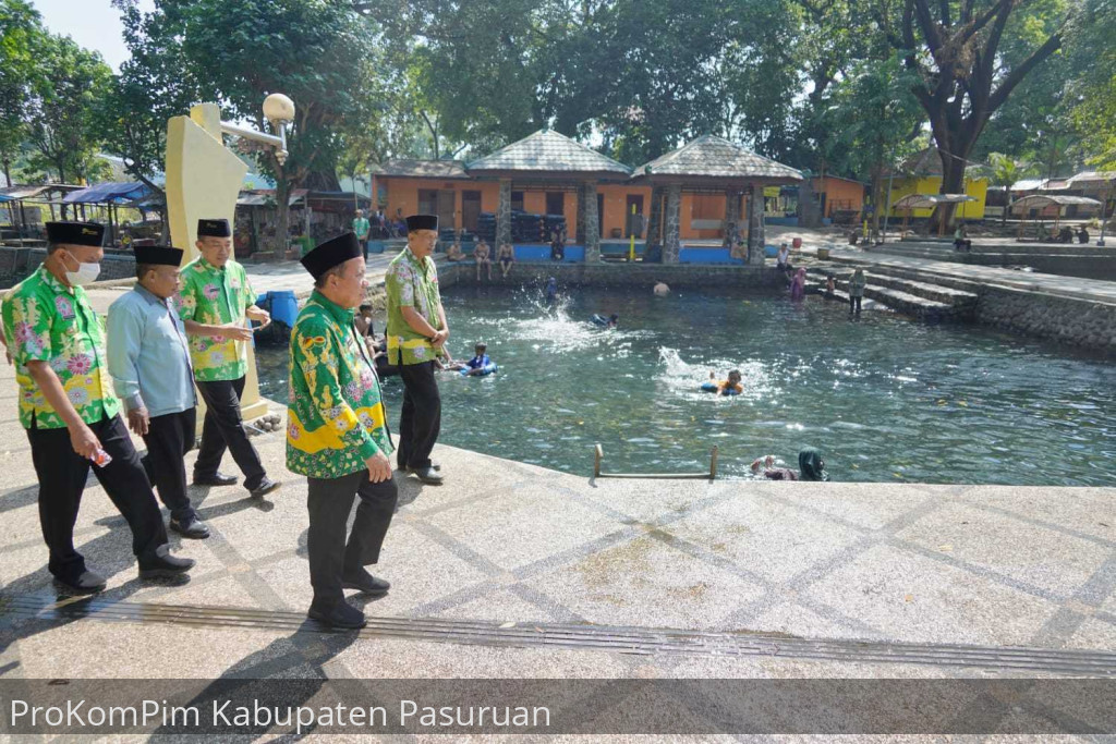 Maksimalkan Tingkat Kunjungan Wisata, Wakil Bupati Tinjau Pemandian Alam Banyubiru