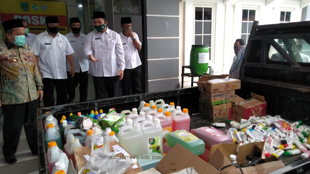KORPRI Kabupaten Pasuruan Serahkan Bantuan Kesehatan untuk Pengurangan Resiko Penularan Covid-19 