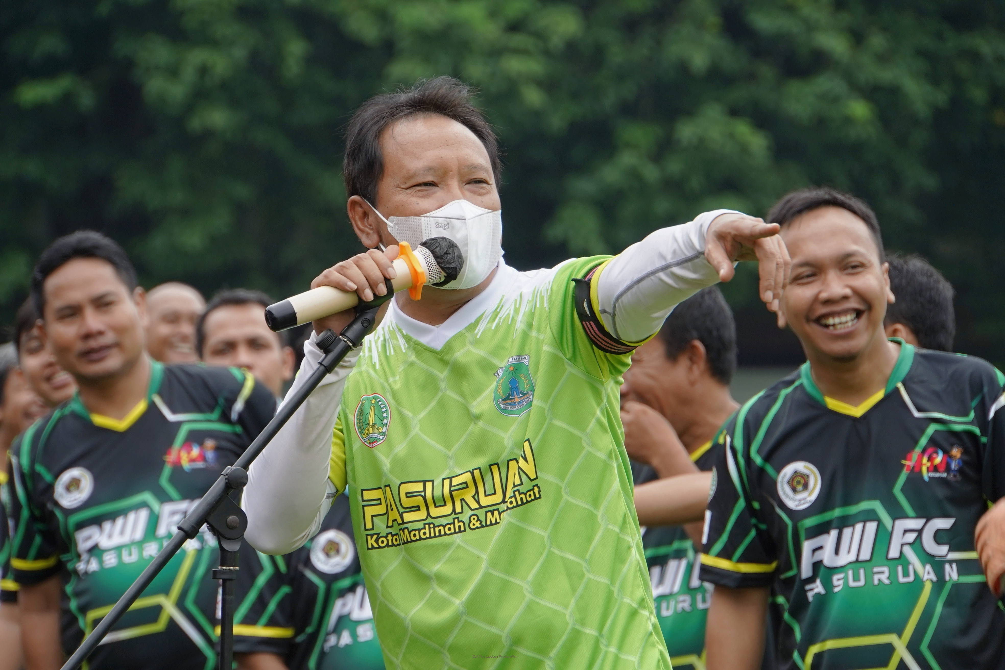 Laga Sepakbola Bersama, Energi Pemersatu Sinergi Pemkab Pasuruan Bersama Forkopimda  dan Awak Media