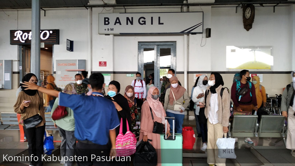 Arus Balik Dari Stasiun Bangil Ke Luar Kota Meningkat Signifikan