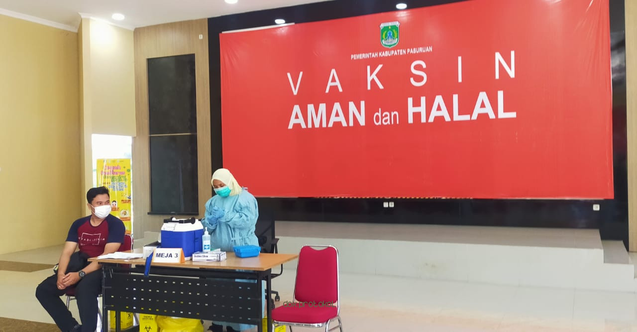Cakupan Vaksinasi Covid-19 untuk Pelayanan Publik di Kabupaten Pasuruan Masih 13,89% Dari Sasaran