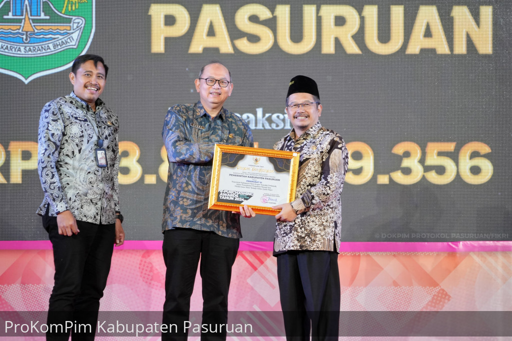 Peringkat 3 e-Purchasing Awards 2024 Provinsi Jatim, Pj. Bupati Andriyanto Apresiasi dan Motivasi Bagian PBJ Kabupaten Pasuruan Manfaatkan JATIM BEJO