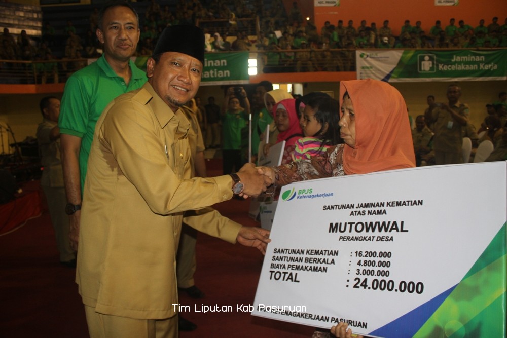 3450 Perangkat Desa se-Kabupaten Pasuruan Resmi Sebagai Peserta BPJS Ketenagakerjaan